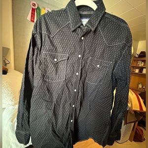 Men’s Large Rough Stock Pearl Snap Shirt